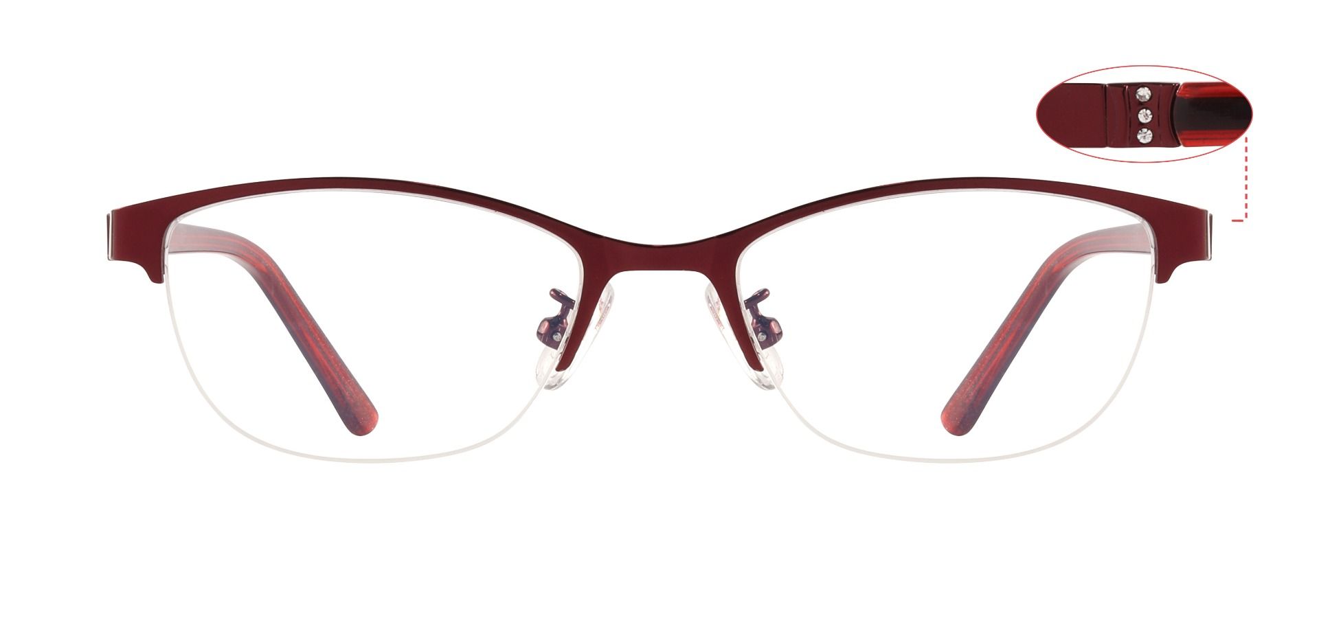 Waved Oval eyeglasses
