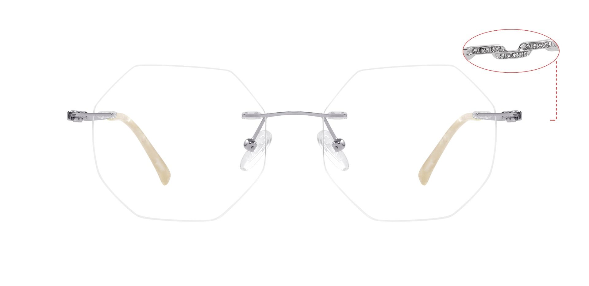 Raleigh Rimless eyeglasses
