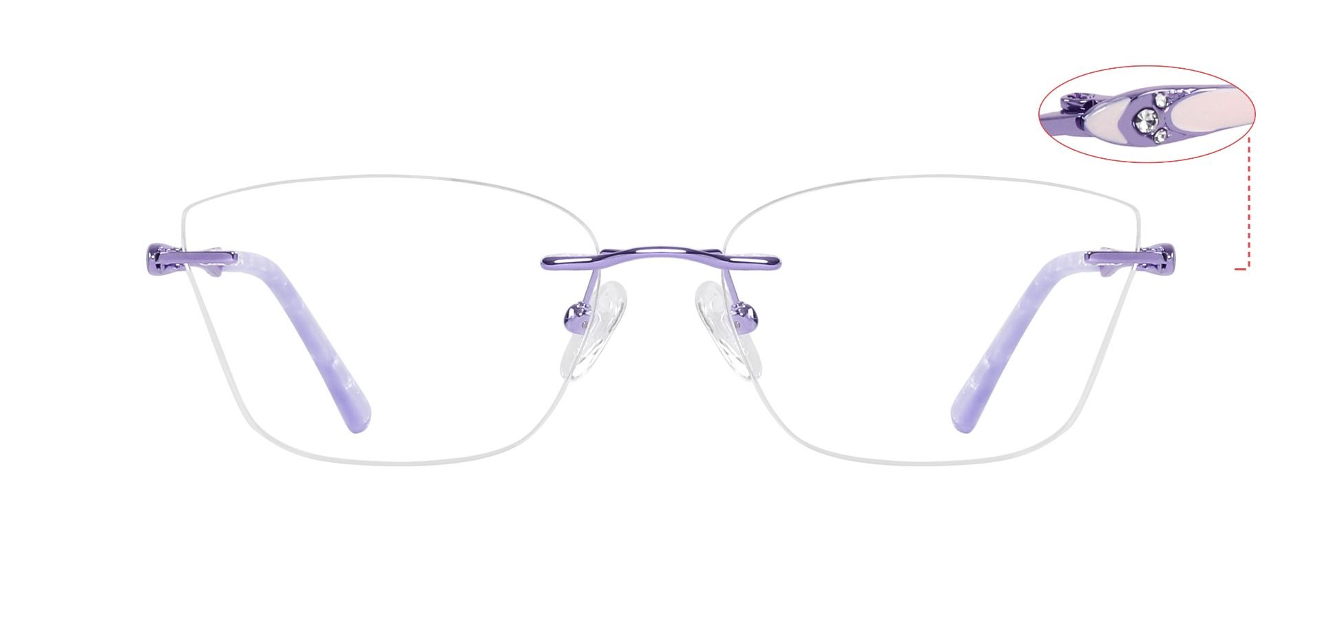 Nanette Rimless eyeglasses