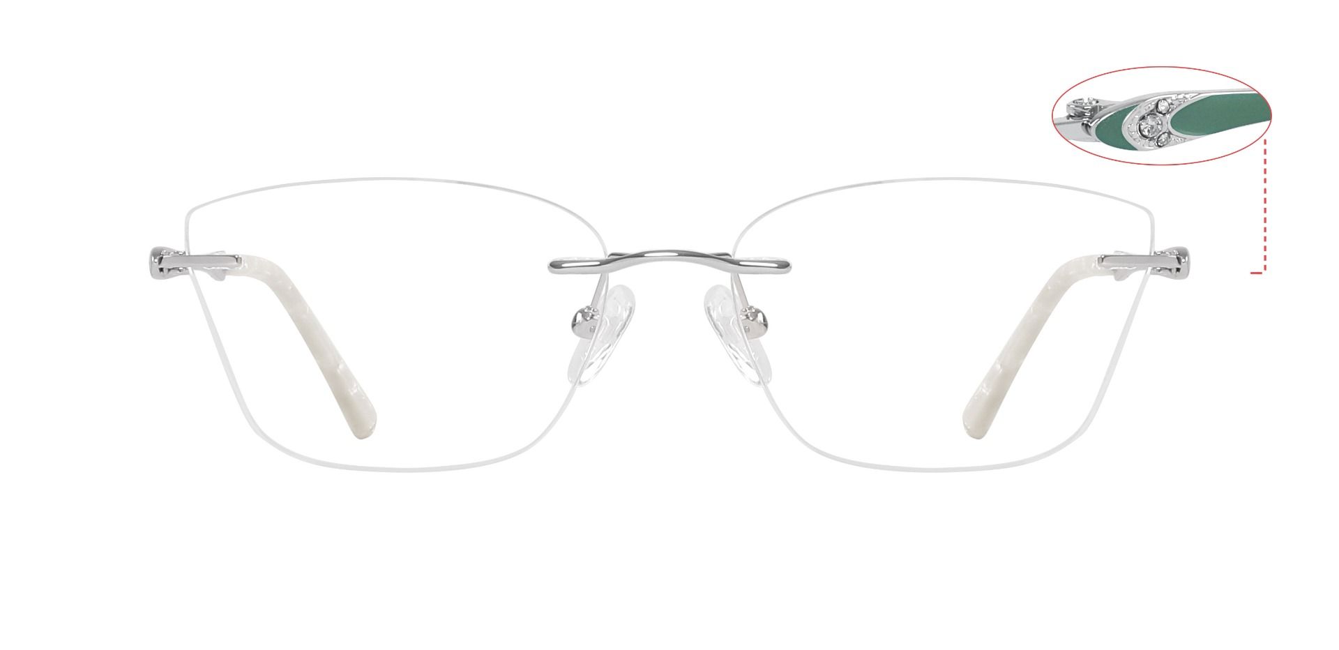 Nanette Rimless eyeglasses