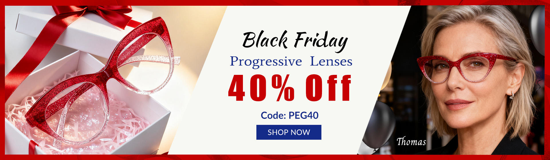 Progressive Lenses 40% Off