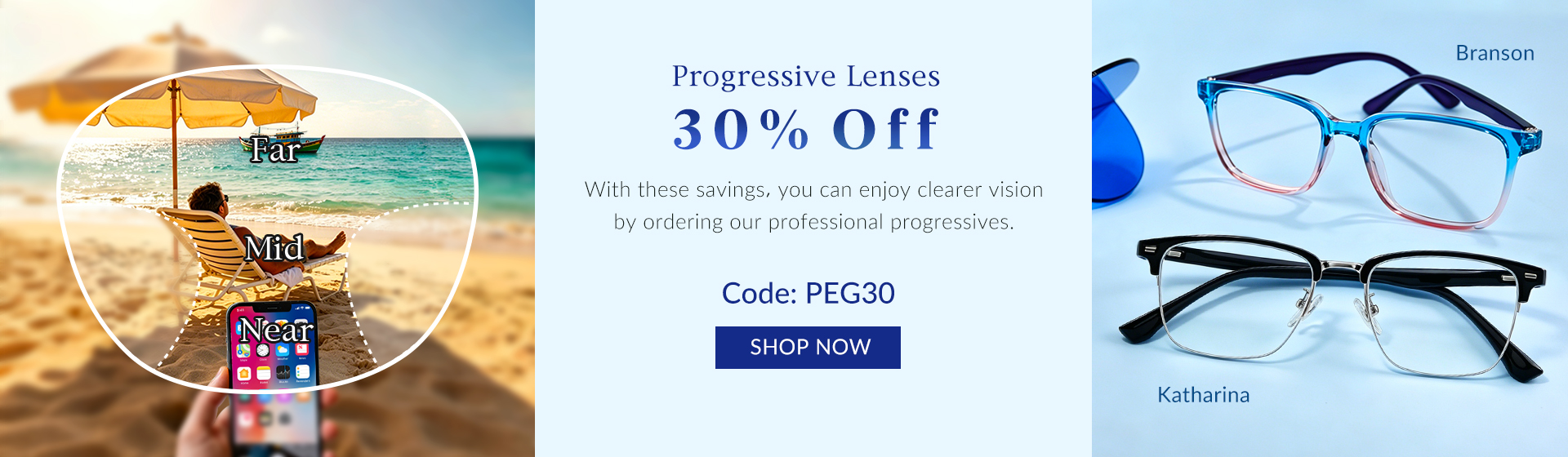 Progressive Lenses 30% 0ff
