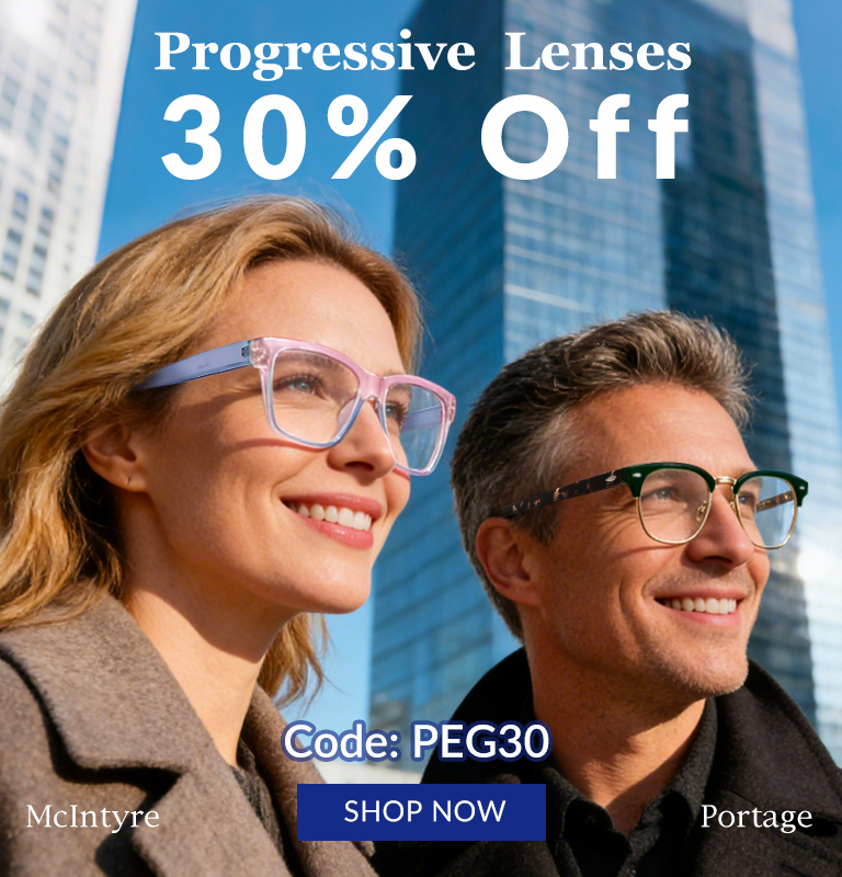 Progressive Lenses 30% Off