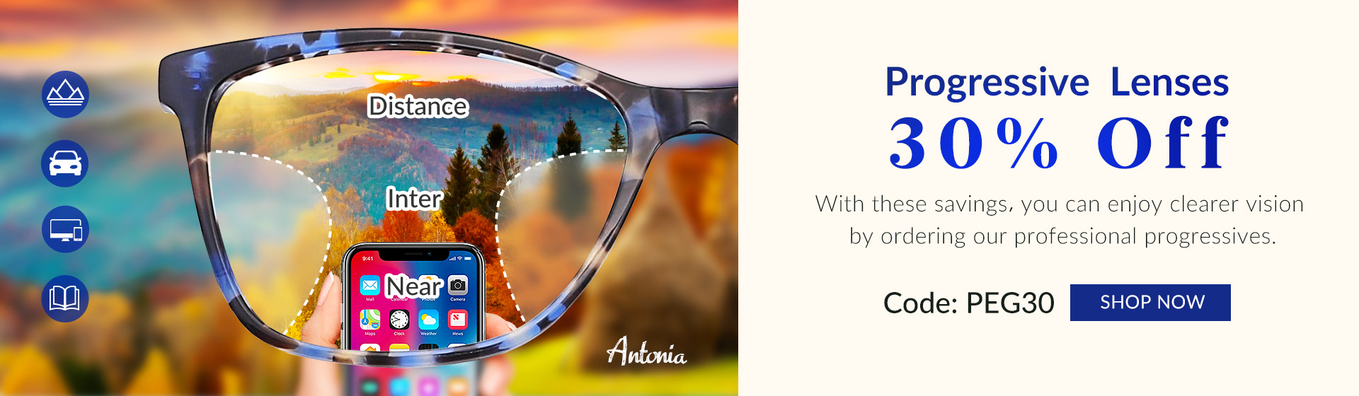 Progressive Glasses 20% Off